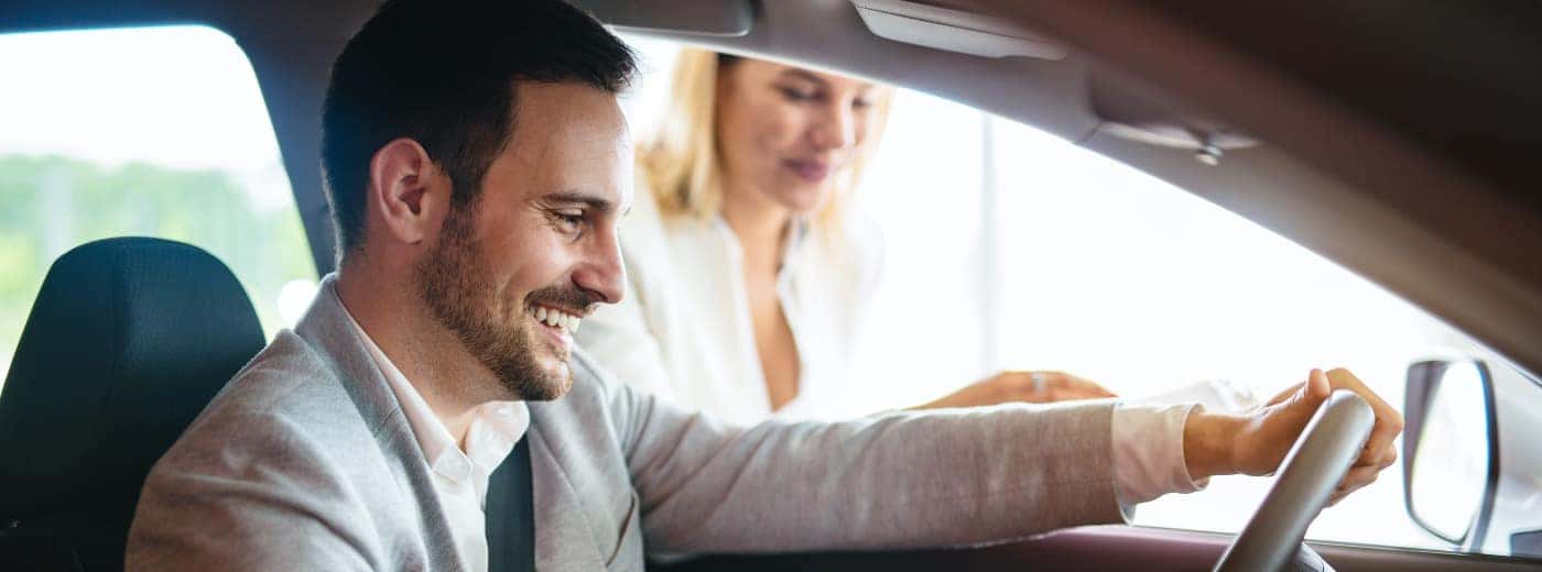 Man in car