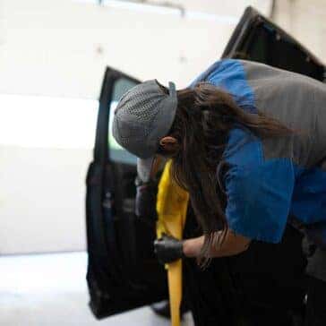 Paintless dent repair at Fisher Auto in Boulder