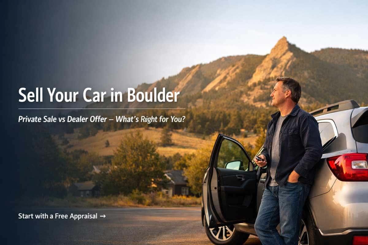 Sell your car in Boulder, CO