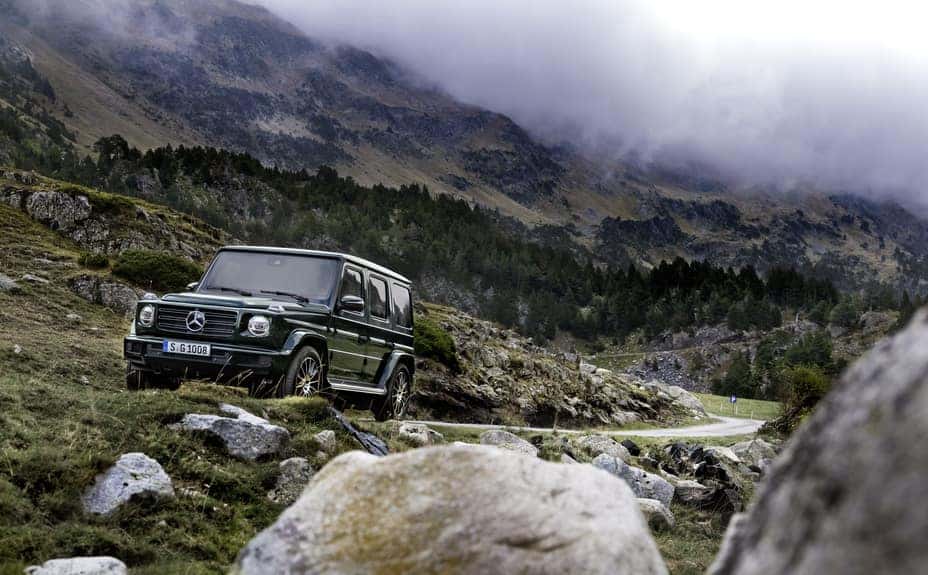 G-Class Driving though Mountain Pass