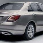 Rear view of the 2019 C 300 4MATIC® Sedan