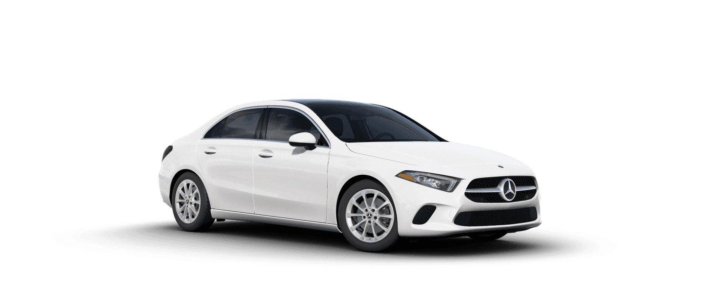 2020 Mercedes-Benz A-Class sedan in polar white