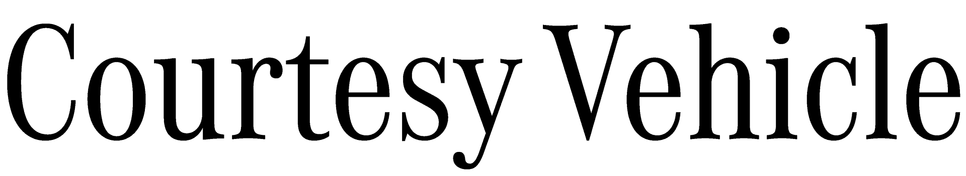 Courtesy Vehicle