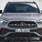 2021 Mercedes-Benz GLA 250 exterior in grey with red accents