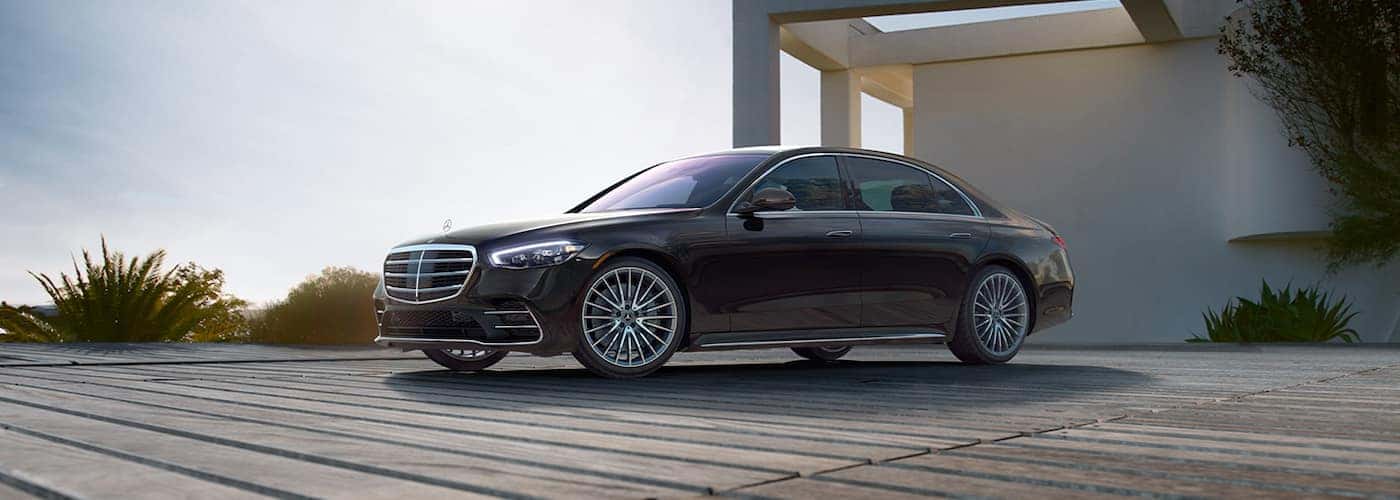 2021 mercedes benz s class sedan parked