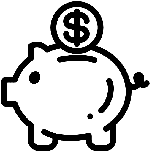 piggy bank savings icon
