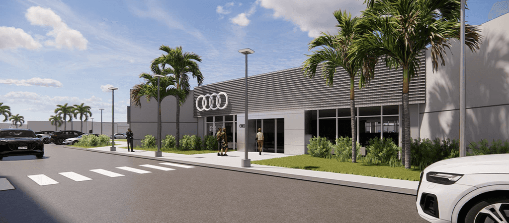 Audi entrance rendering