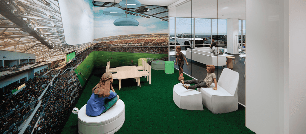Toyota childrens area rendering 1
