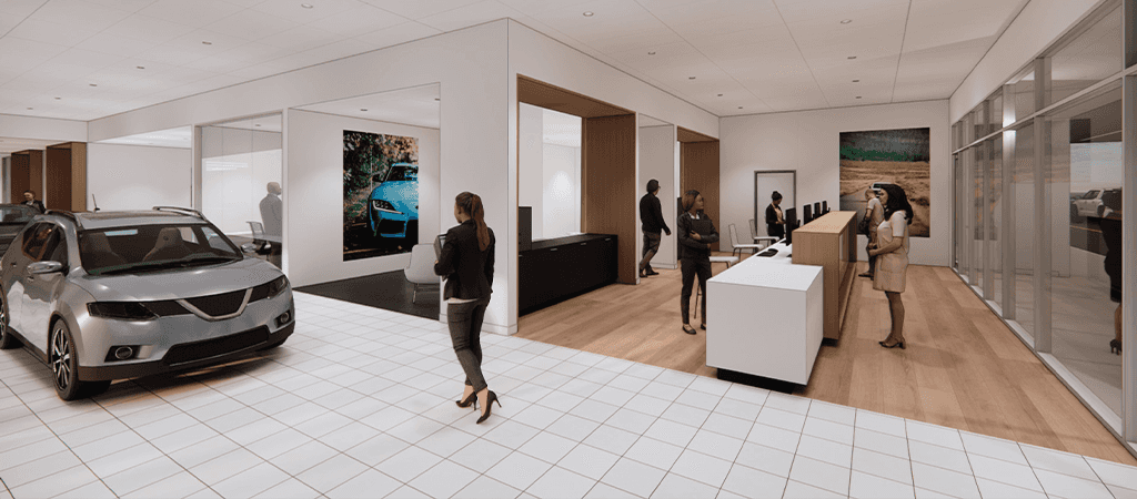 Toyota interior rendering 3