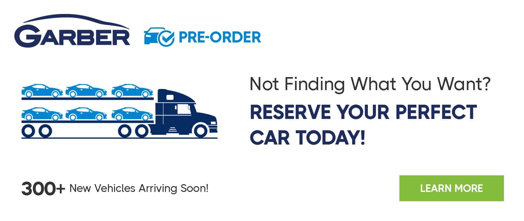 Garber Pre-Order Hero