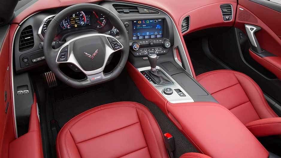 Interior Features of the New Chevrolet Corvette at Garber in Midland, MI