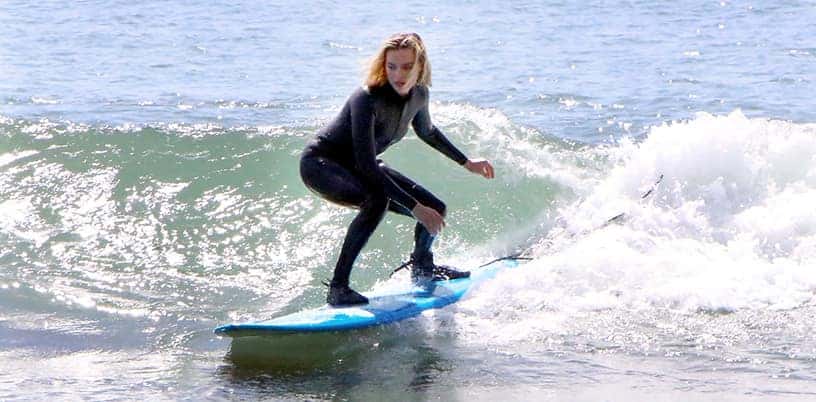 Margot Robbie is a board natural as Suicide Squad star is snapped surfing  like a professional - Mirror Online