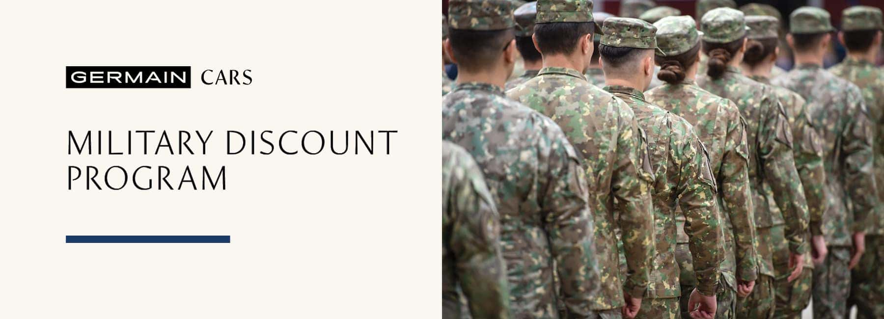 Military Discount Program at GermainCars.com