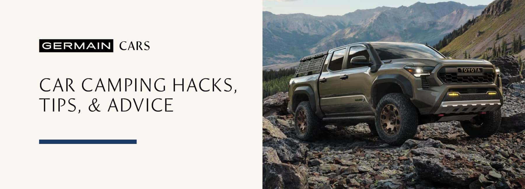 The Best Car Camping Hacks, Tips, and Advice | Germain Cars