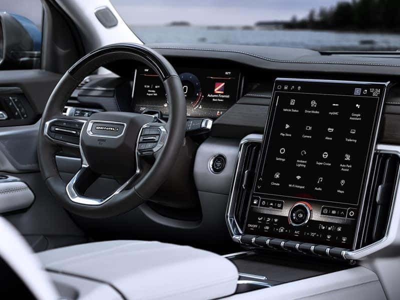 New 2025 GMC Acadia Midsize SUV Interior Comfort Features and Technology