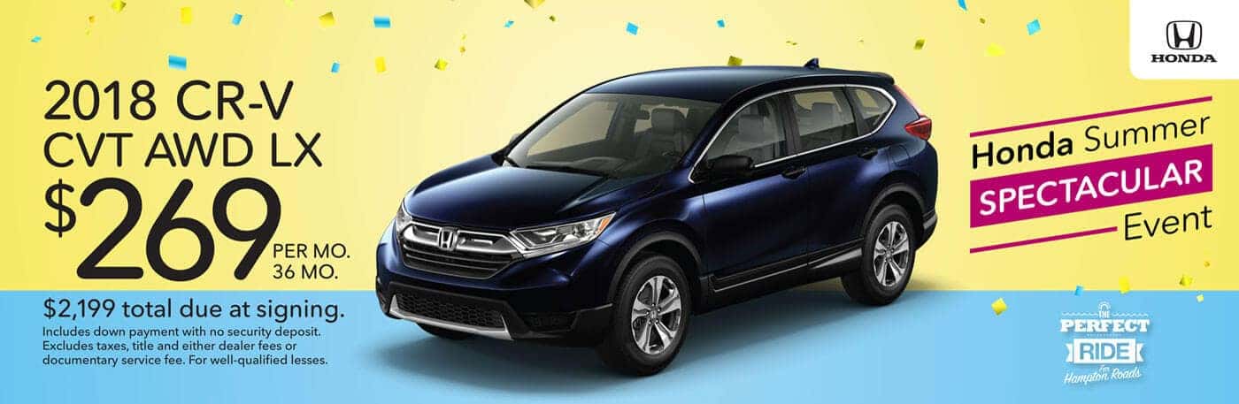 Honda Summer Spectacular Event 2018 CR-V Lease Offer