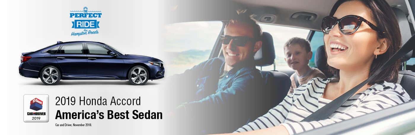 2019 Accord Hampton Roads Honda Dealers Perfect Ride Banner