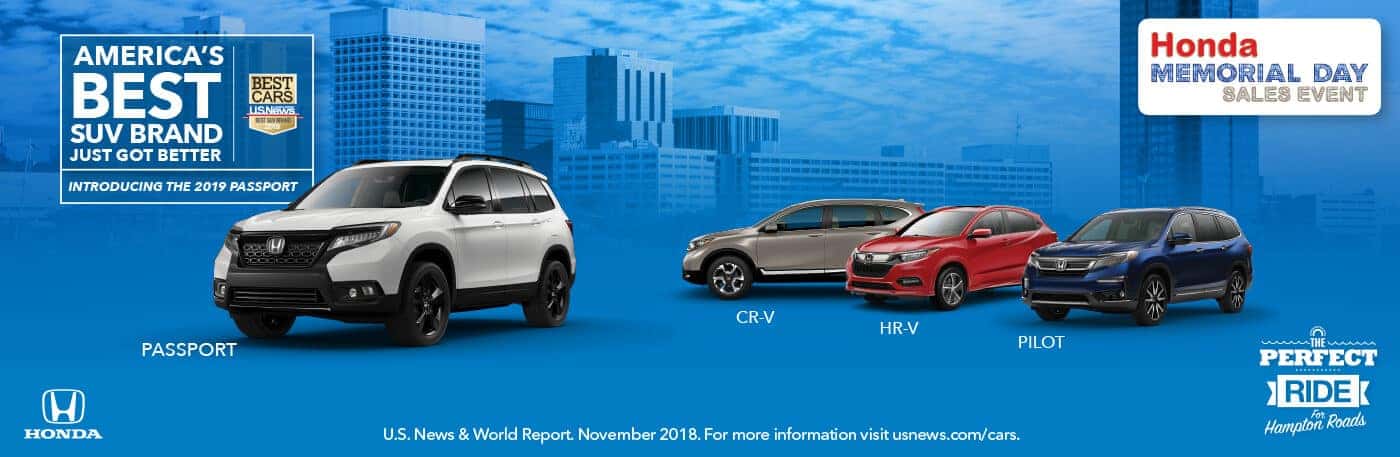 2019 Honda Memorial Day Sales Event Banner