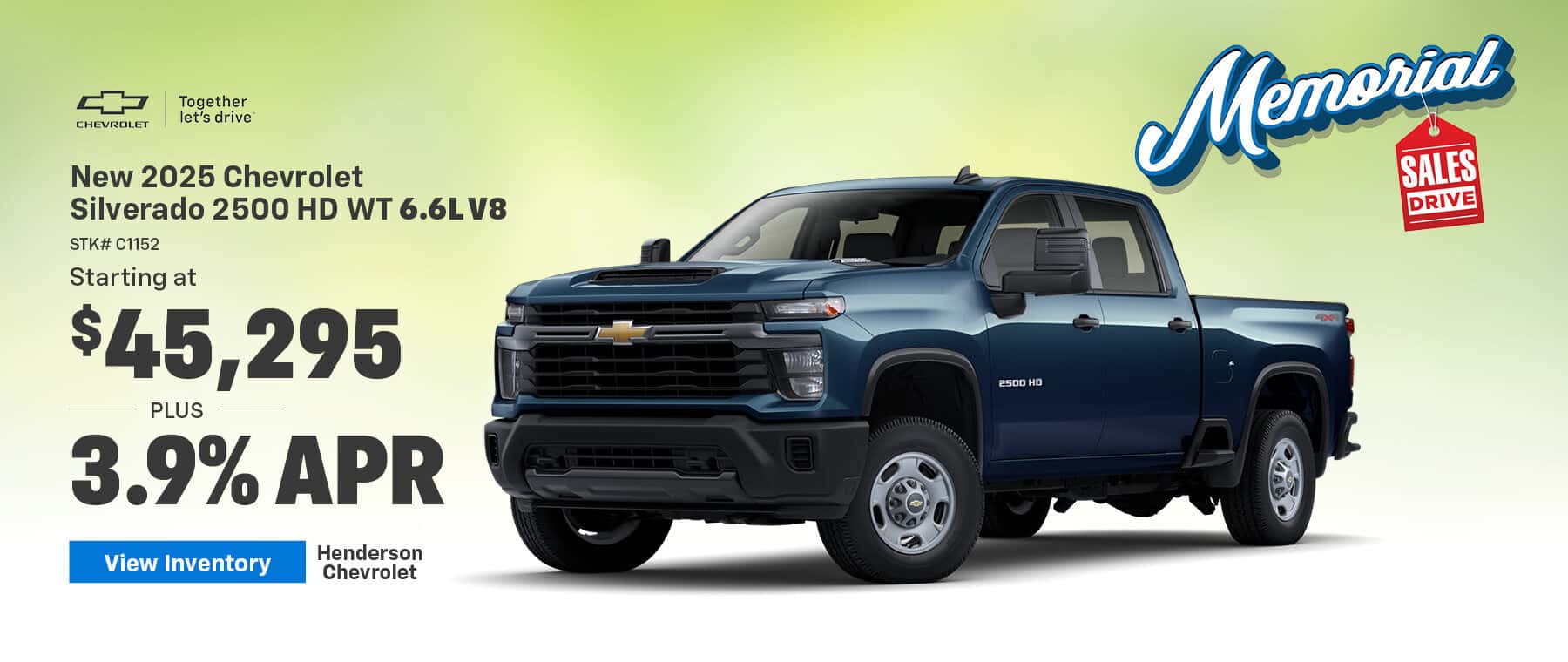 New 2025 Chevrolet Silverado 2500 HD WT