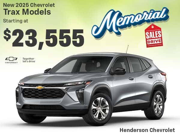 New 2025 Chevrolet Trax Models 