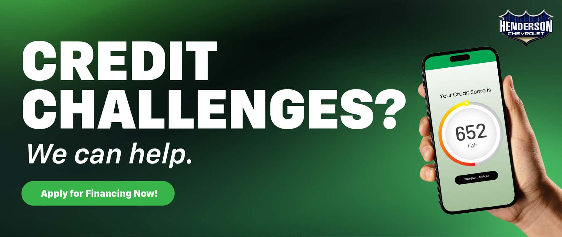 All Credit Accepted. Apply now.