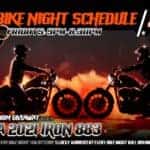 2021 Bike Night Schedule