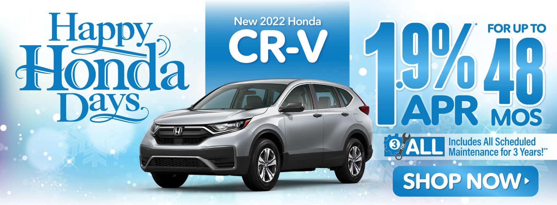 New 2022 Honda CR-V | 1.9%* APR for up to 48 months SHOP NOW