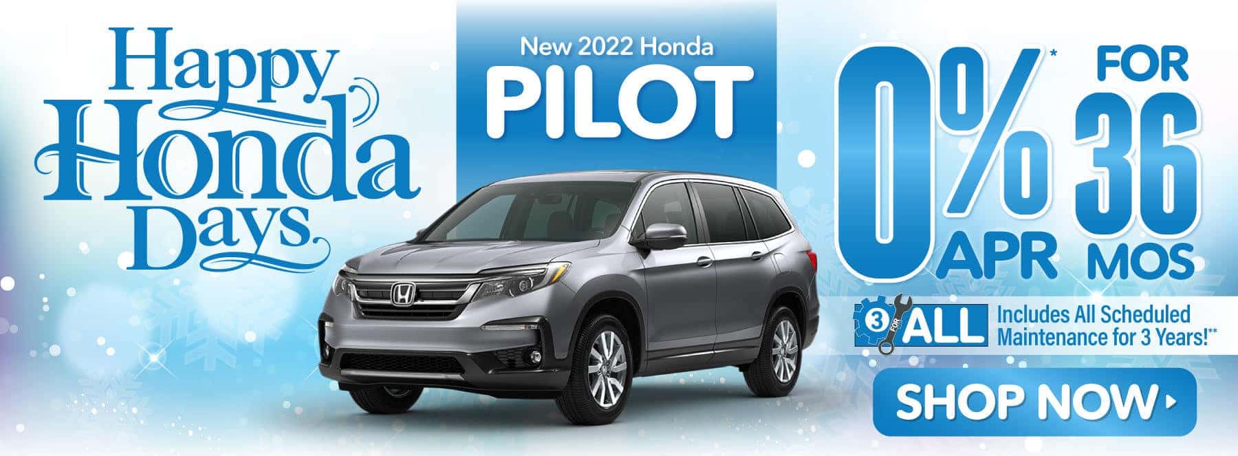 New 2022 Honda Pilot | 0%* APR for 36 Months SHOP NOW
