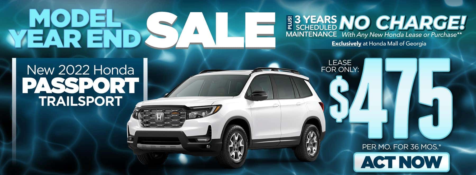 Model Year End Sale, New 2022 Honda Passport Trailsport