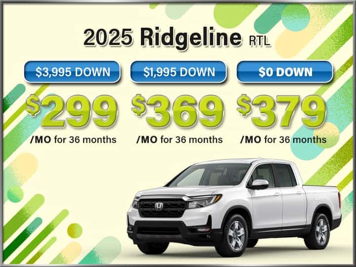New 2025 Ridgeline RTL