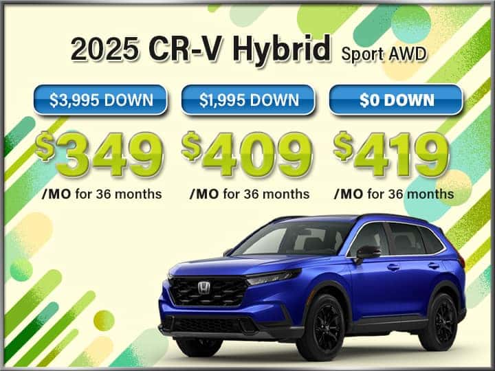 New 2025 CR-V Hybrid Sport AWD