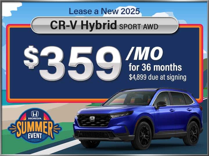 New 2025 CR-V Hybrid Sport AWD