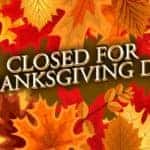 Closed for Thanksgiving