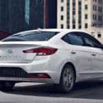 2020 Hyundai Elantra driving over bridge