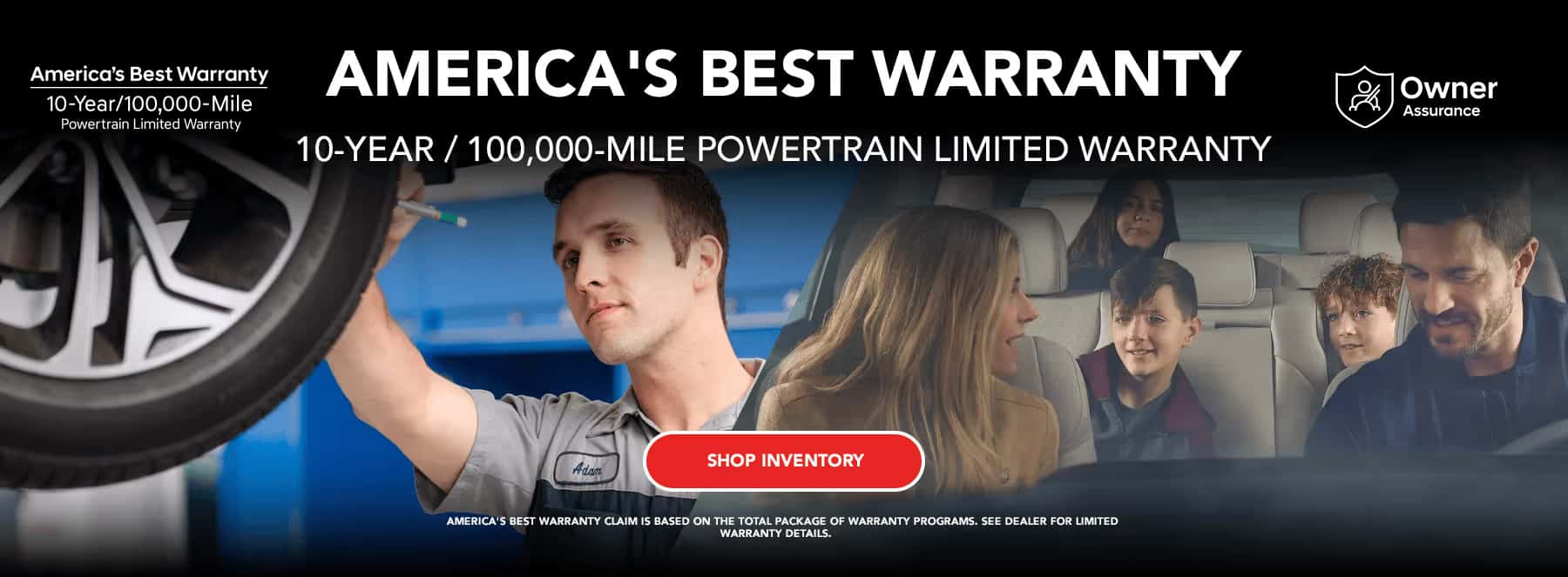 America's best warranty banner and owner insurance