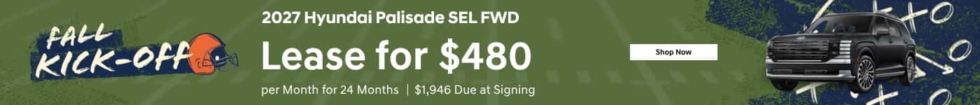 2027 Palisade Lease For $480 For 24 months + Up to $250 cash $1,946 down