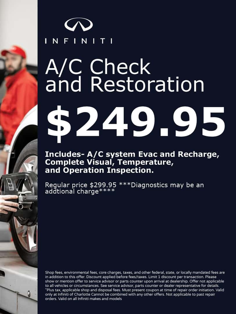 INFINITI charlotte july service specials