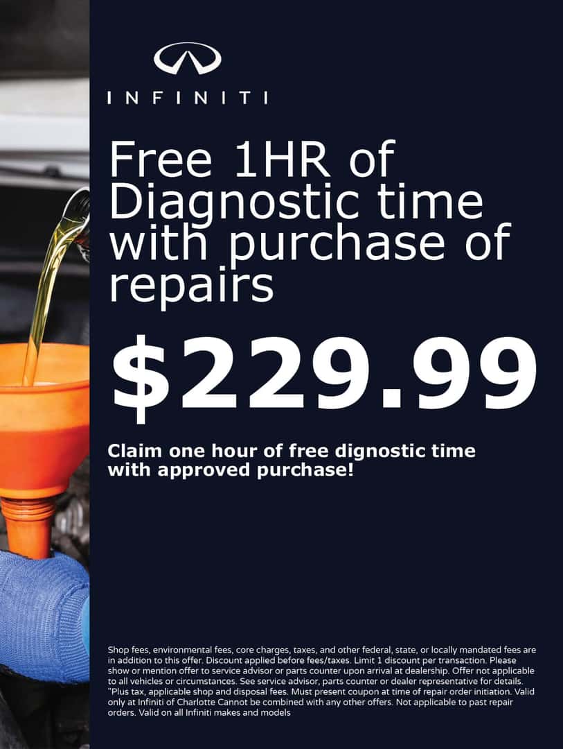 INFINITI charlotte july service specials