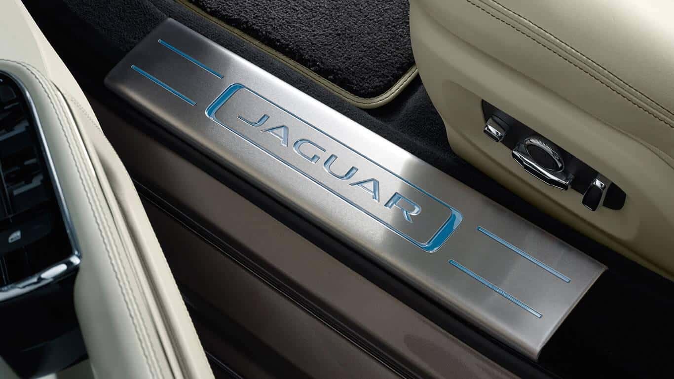 2017 Jaguar XJ Optional Lighted Stainless Steel Tread Plates