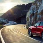 2019 Jaguar F-Pace around mountain corner