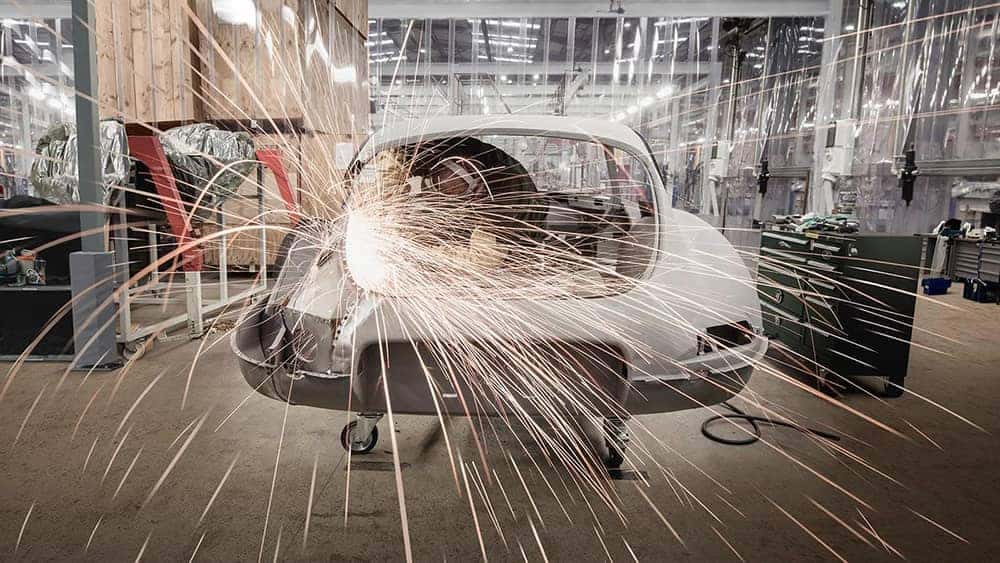 Classic Jaguar E-Type Reborn restoration work