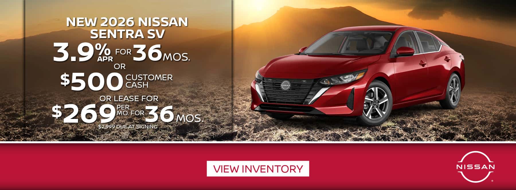 New 2026 Nissan Sentra SV