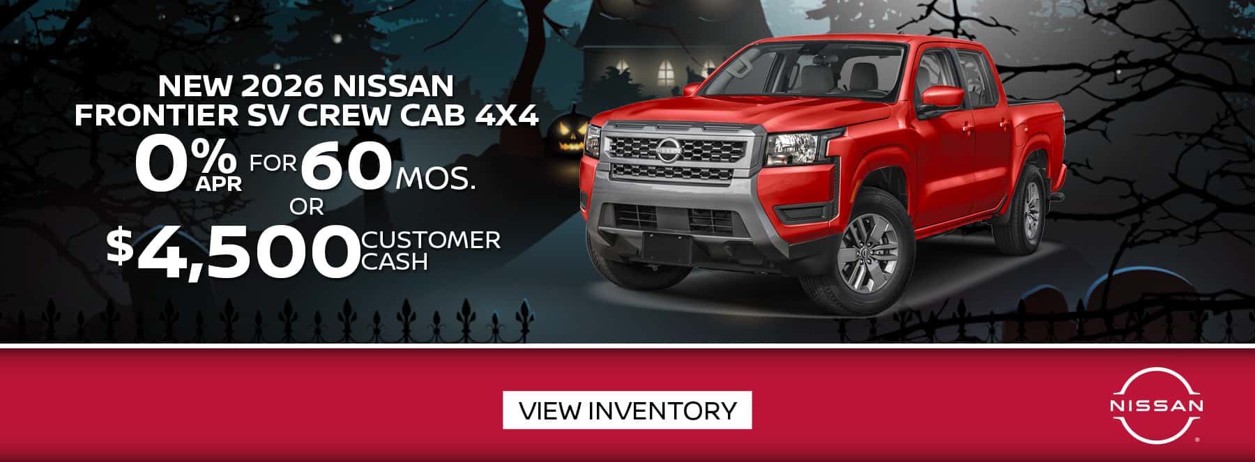 New 2026 Nissan Frontier SV Crew Cab 4x4