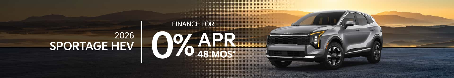 2026 Sportage HEV | Finance for 0% APR for 48 months