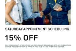 saturday appointment
