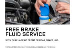 Free Brake Fluid Service