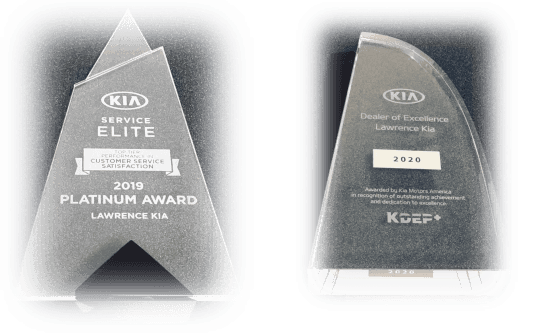 Lawrence Kia Service Elite Award 5 YRS in a Row