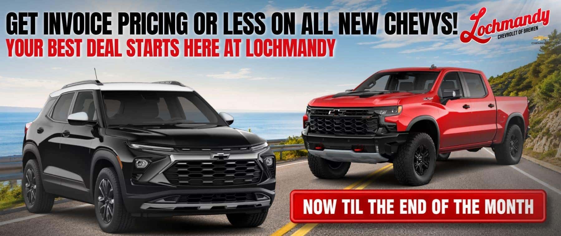 Invoice Pricing on all new Chevys!!