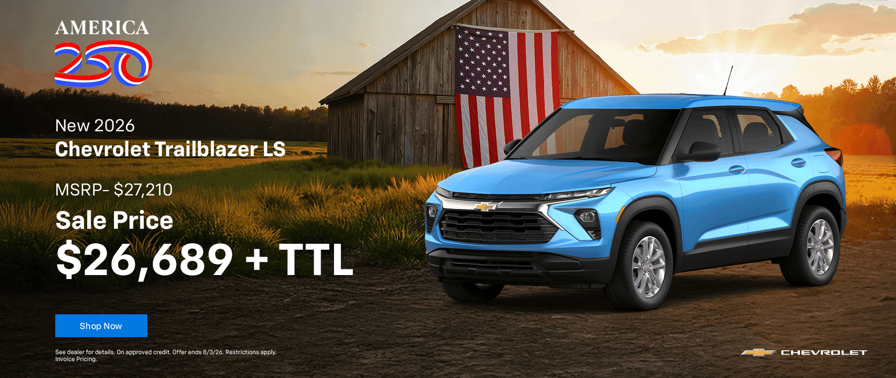 New 2026 Chevrolet Trailblazer LS