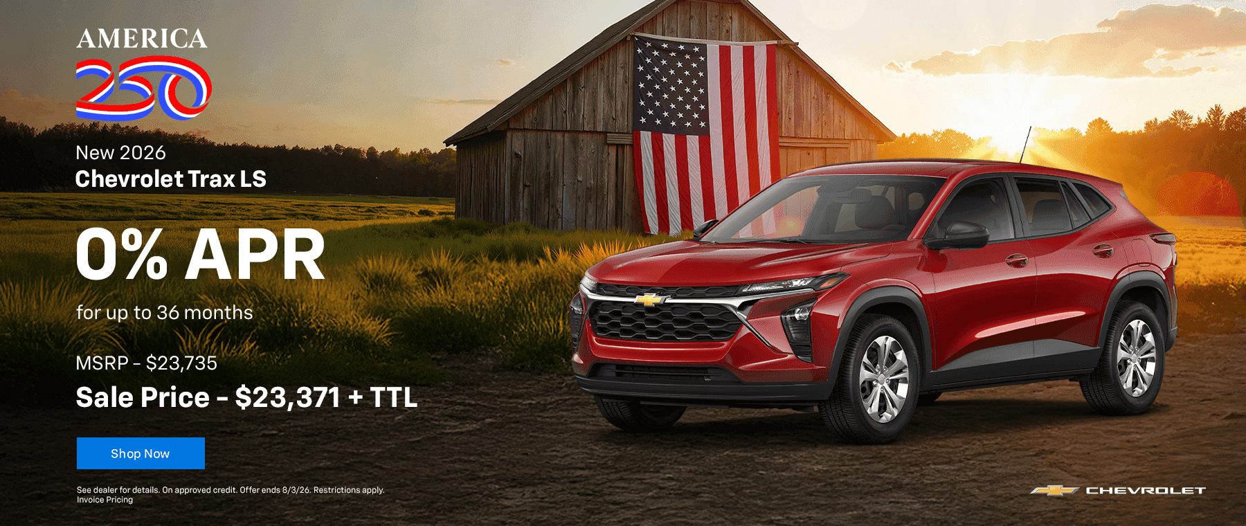 New 2026 Chevrolet Trax LS